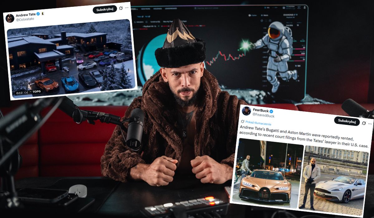 Prawnik Andrew Tate’a zapewnia, że jego klient tylko wyglądał na bogatego bo wynajmował luksusowe samochody