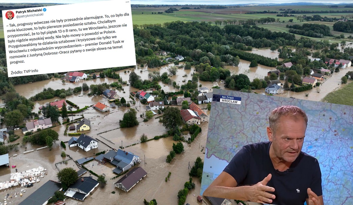 Tusk tłumaczy się ze słów, że "prognozy nie były przesadnie alarmujące" i znowu jest krytykowany
