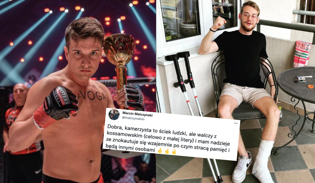 "Walka kalek": na ringu zmierzy się Kamerzysta ze zwichniętym kolanem i Kossakowski z połamaną kostką
