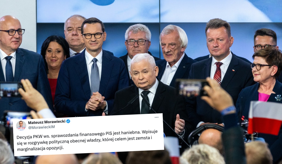 PKW dało PiS finansowego klapsa, Morawiecki komentuje decyzję jako haniebną