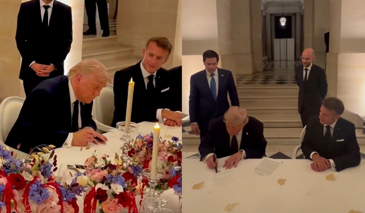 Trump podpisał w Wersalu wstępne porozumienie z Iranem