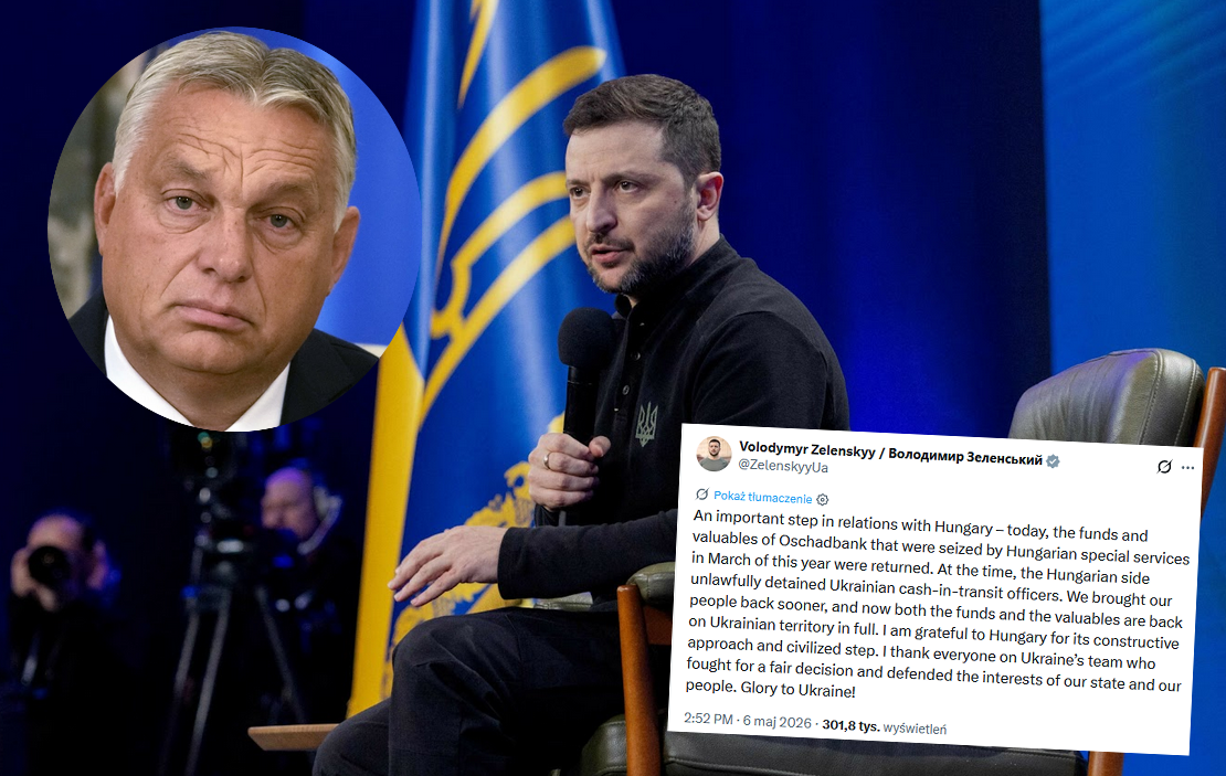 Węgry oddały Ukrainie kasę, którą sobie na spontanie aresztowały