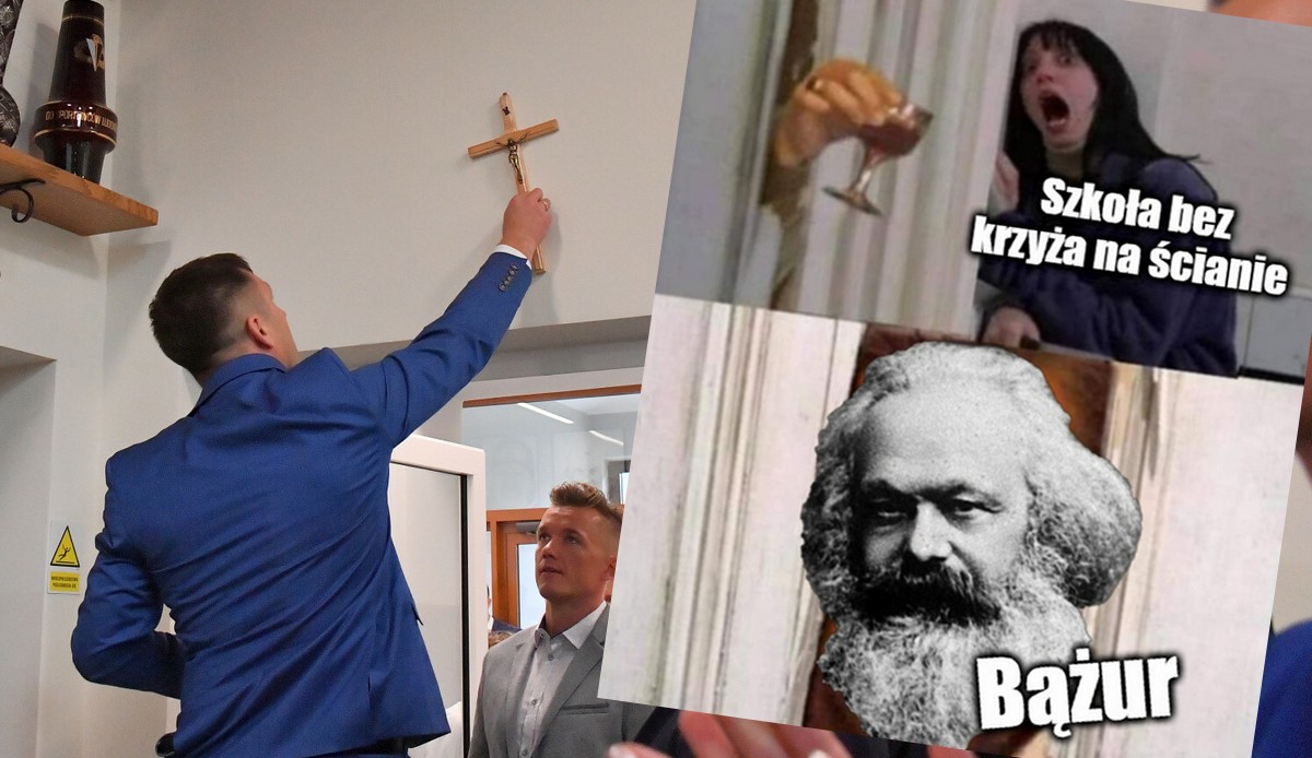 Polityk Solidarnej Polski uważa, że "jeśli ściągniemy krzyż, pojawi się obraz Marksa"