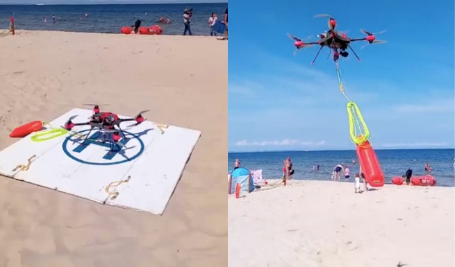 WOPR testuje ratowniczego drona, uratuje osobę ważącą nawet 150 kg