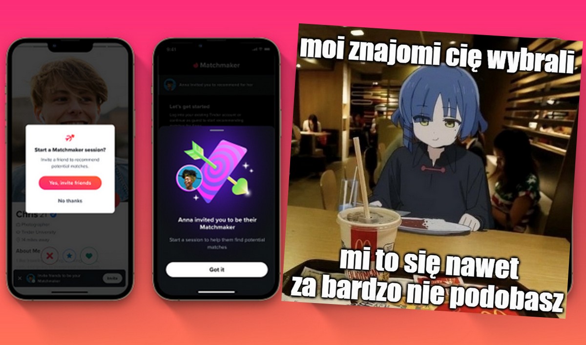 Znajomi będą mogli oceniać twoje wybory na Tinderze, platforma wprowadza nowe opcje