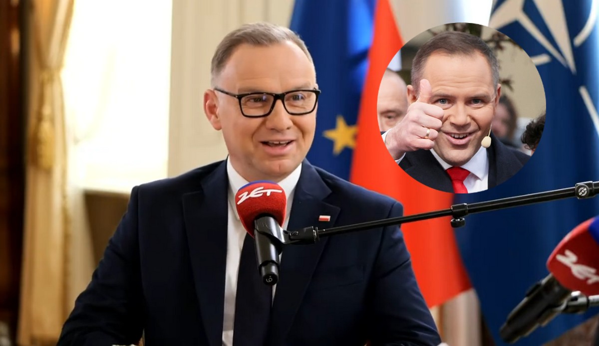 Andrzej Duda nie żałuje poparcia Nawrockiego, bo to normalne, że młodzi chłopcy lubią się poszarpać