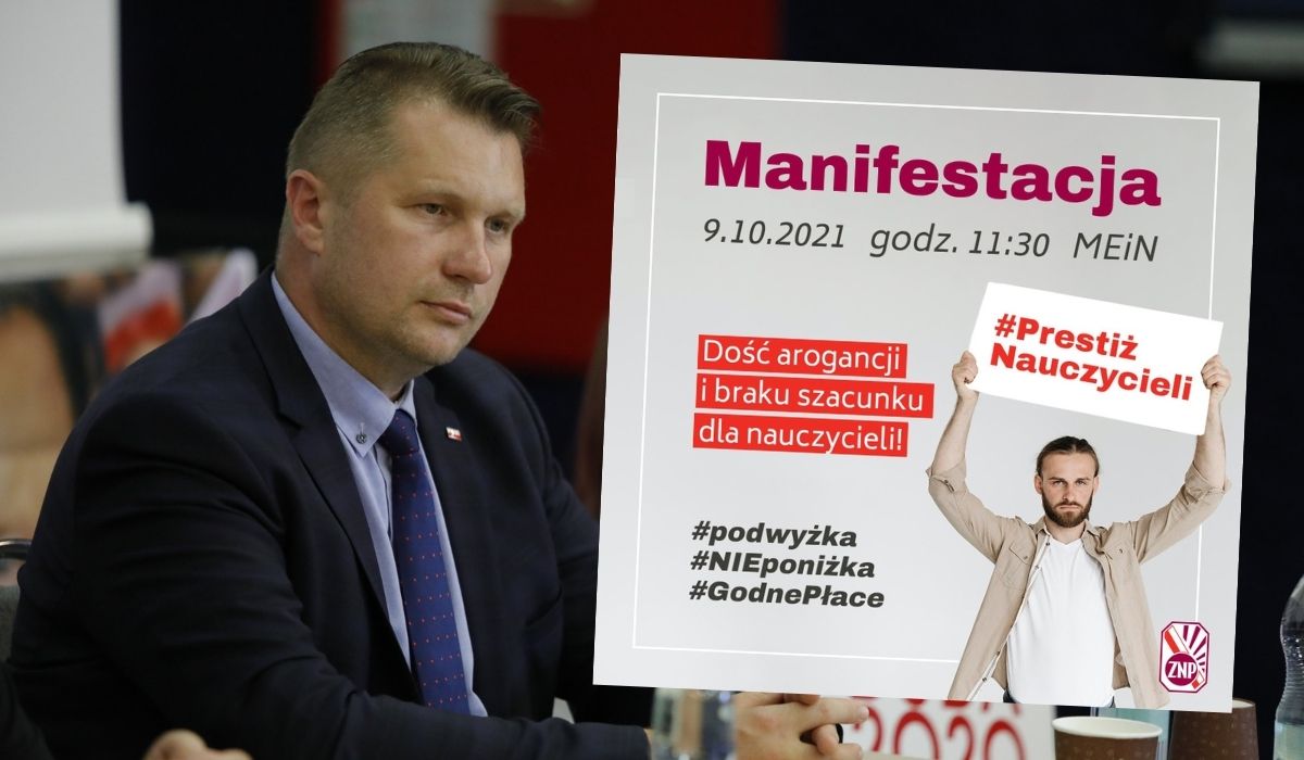 Nauczyciele zapowiadają manifestację, będą protestować przeciwko polityce Czarnka