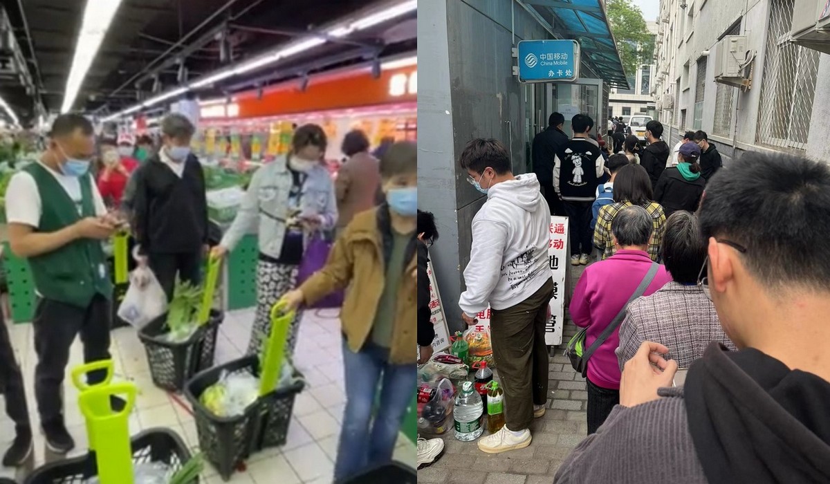 Pekin: mieszkańcy boją się lockdownu, zaczęła się powtórka z panicznych zakupów