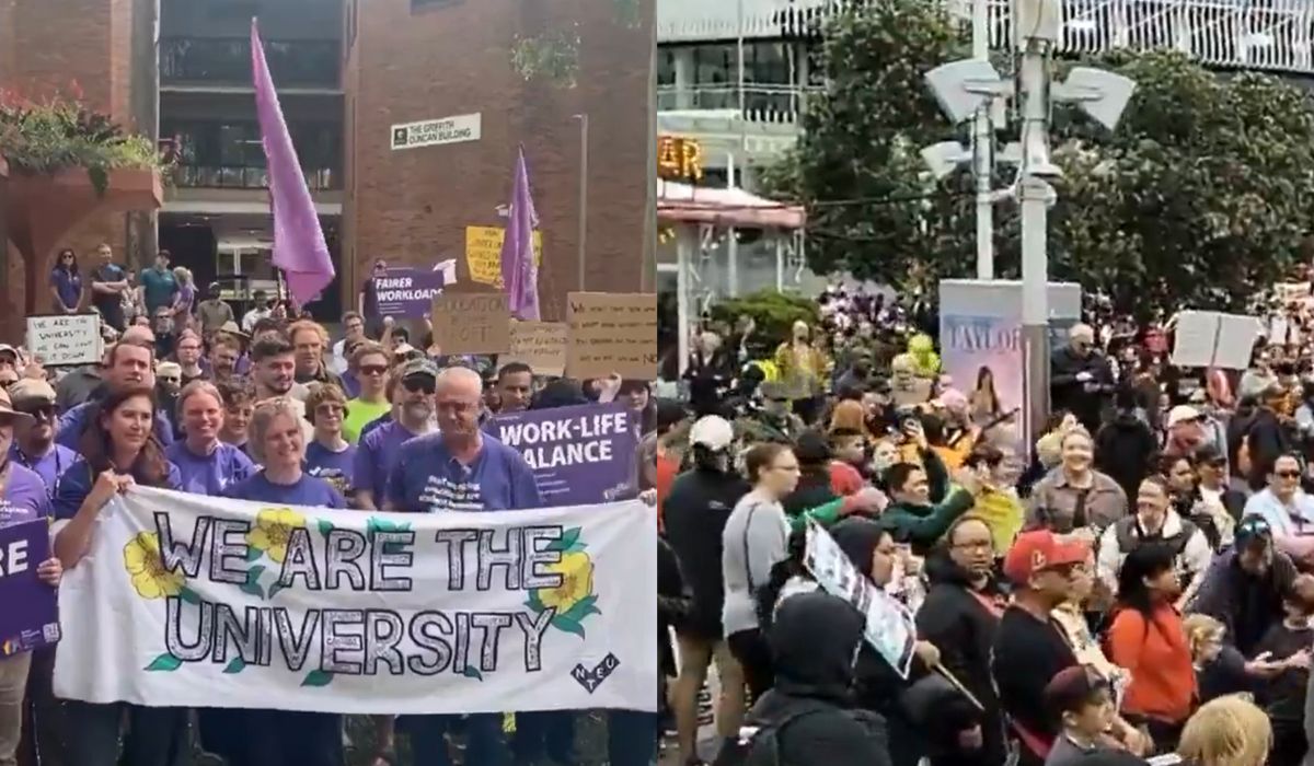 Nowa Zelandia: nauczyciele, ochrona zdrowia i urzędnicy połączyli siły w megaproteście na 100 000 osób