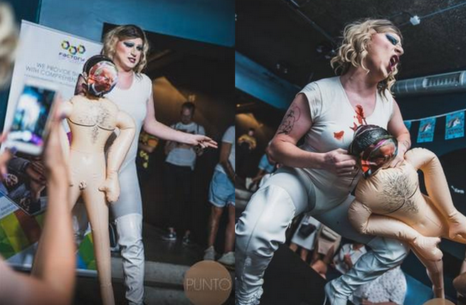 Prokuratura bada sprawę poderżnięcia gardła lalce z twarzą abpa Jędraszewskiego