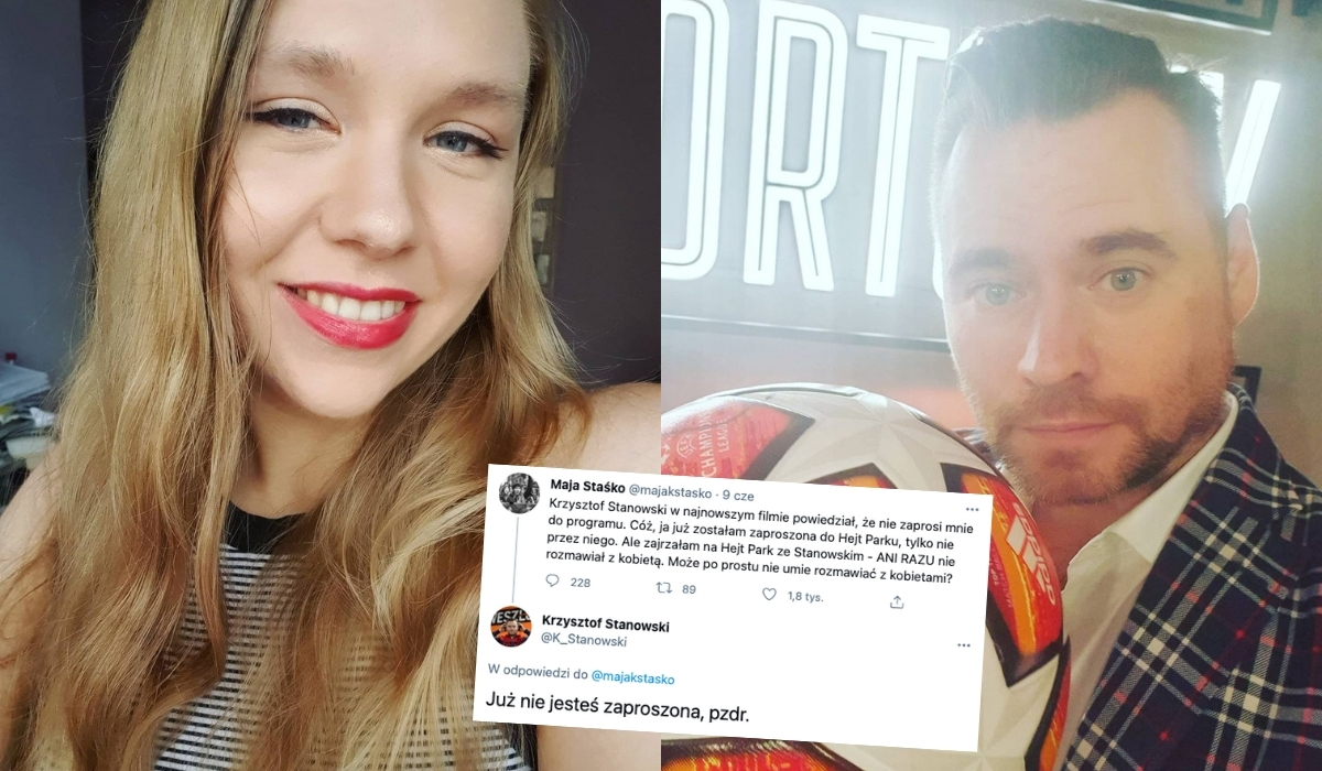 Hejt Park zaprosił aktywistkę Maję Staśko, ale Krzysztof Stanowski ją odzaprosił 