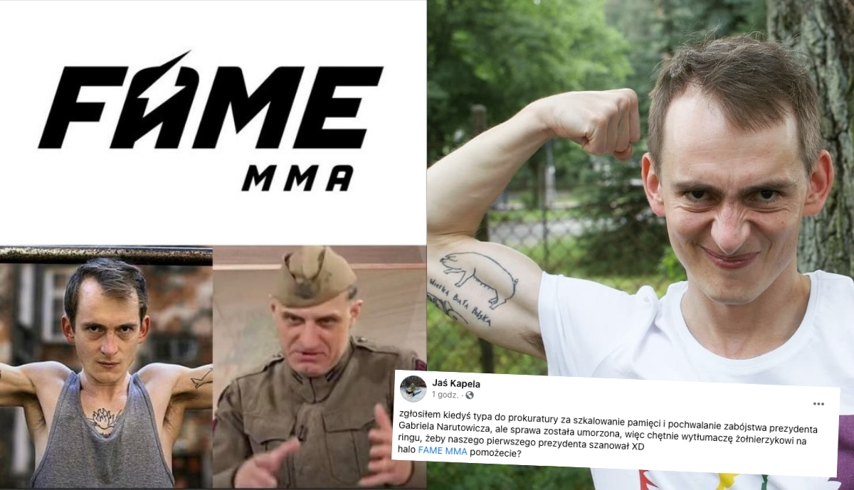 Jaś Kapela teraz chce wystąpić na Fame MMA i walczyć z sześćdziesięciolatkiem