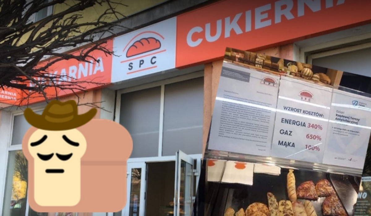 Warszawa: właściciel piekarni wywiesił ogłoszenie z wyjaśnieniem, dlaczego pieczywo jest coraz droższe