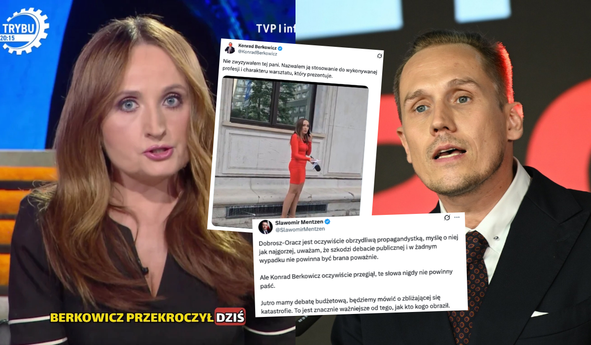 Mentzen przyznaje, że Berkowicz przegiął, nazywając dziennikarkę "kurtyzaną"