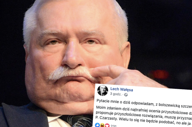 Wałęsa tym razem popiera Czarzastego: proponuje dziś najbardziej przyszłościowe rozwiązania