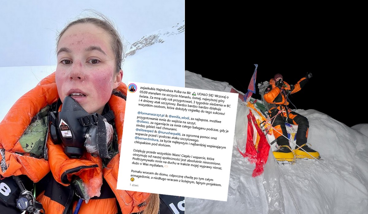 Zoja Skubis ruszyła w Himalaje i zdobyła ośmiotysięcznik jako najmłodsza Polka w historii