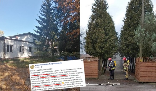 Potrzebna pomoc po pożarze w Katolickim Ośrodku Anastasis, nie tylko finansowa