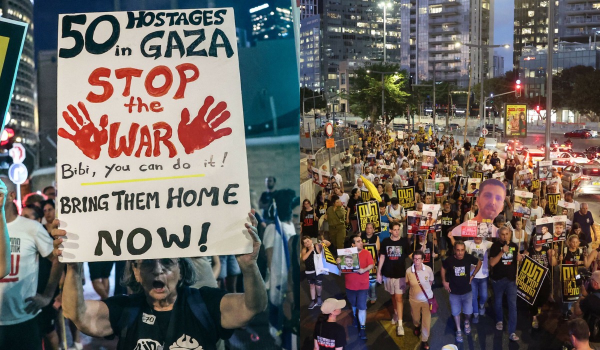 Izrael zdecydował o okupacji Gazy, na ulicach kolejne wielotysięczne protesty