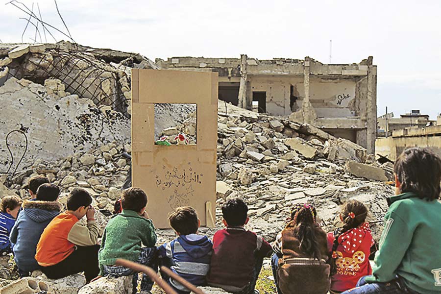 Zdjęcia dnia: teatr dla dzieci w Syrii