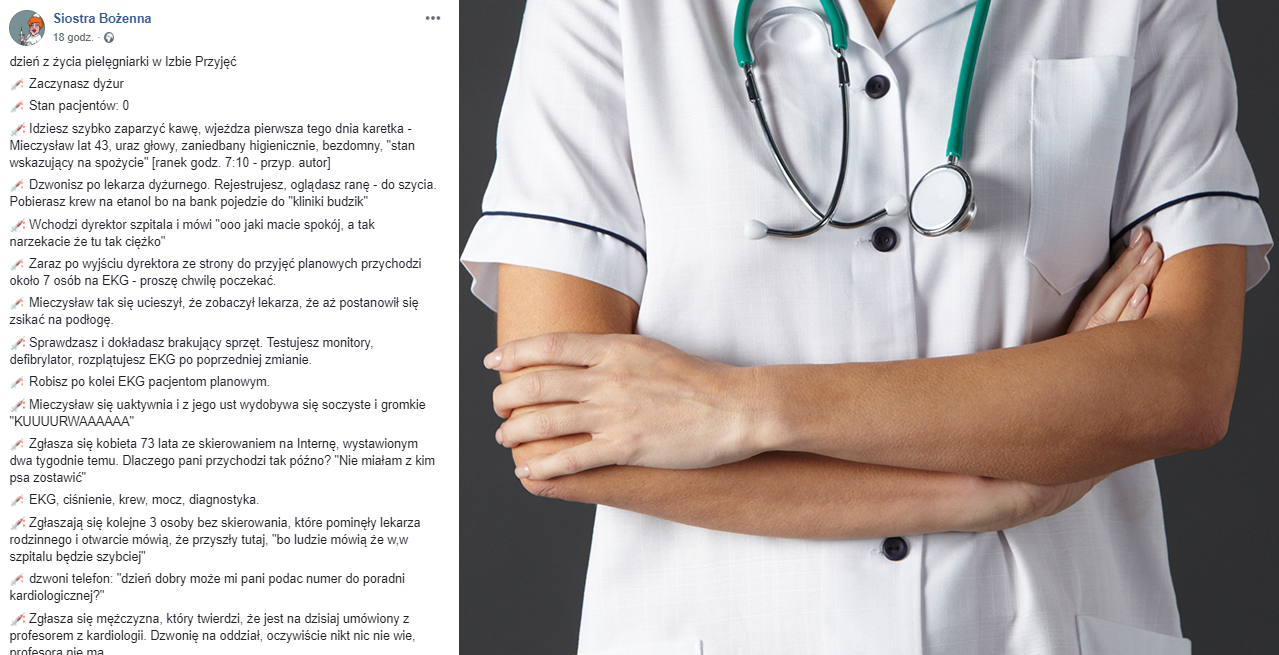 Dzień z życia pielęgniarki