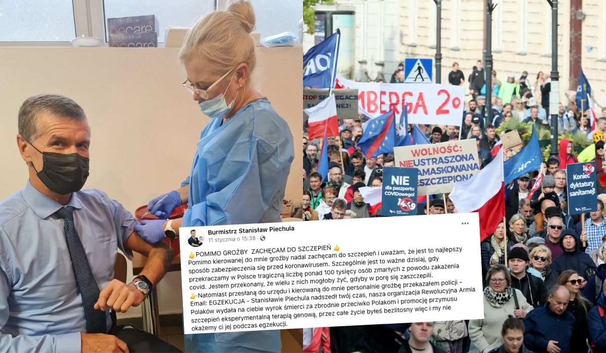 Mikołów: antyszczepionkowe szury powołały armię rewolucyjną i straszą burmistrza egzekucją