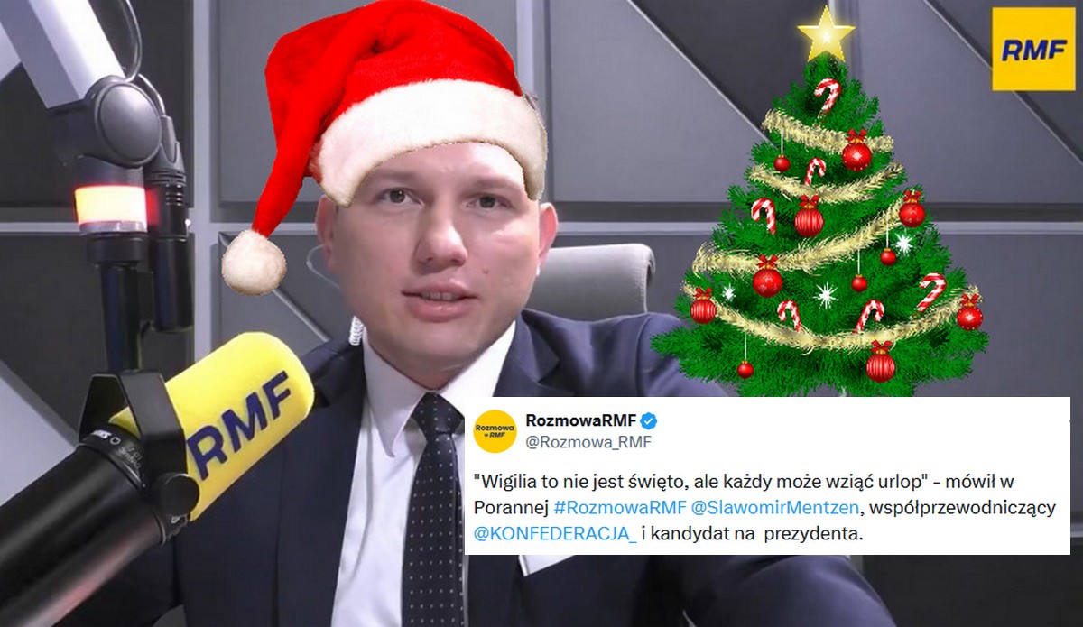 Mentzen broni pracującej Wigilii i doradza pracownikom branie urlopów