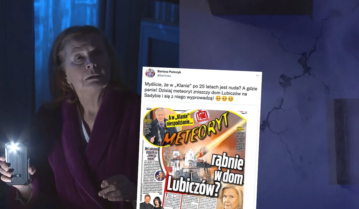 "Klan" tak unika tematów, które mogłyby denerwować TVP, że teraz problemem w serialu jest spadający meteoryt