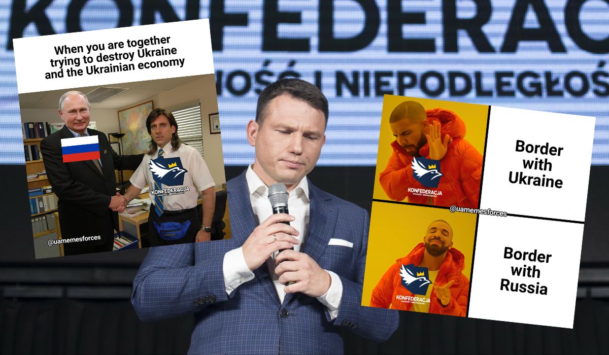 Ukraińskie siły memowe zaczęły wprost cisnąć Konfederacji, zarzucając im bycie minionkami Putina