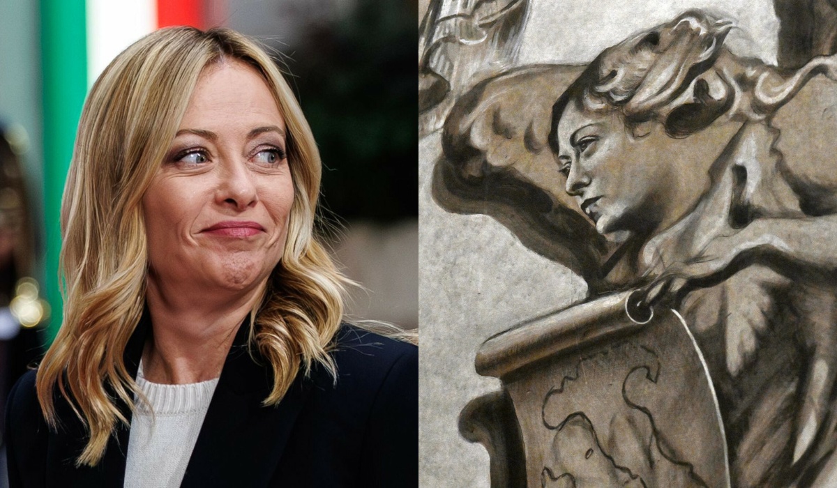 Rzym: podjęto decyzję o zamalowaniu anioła, który przypominał premier Meloni