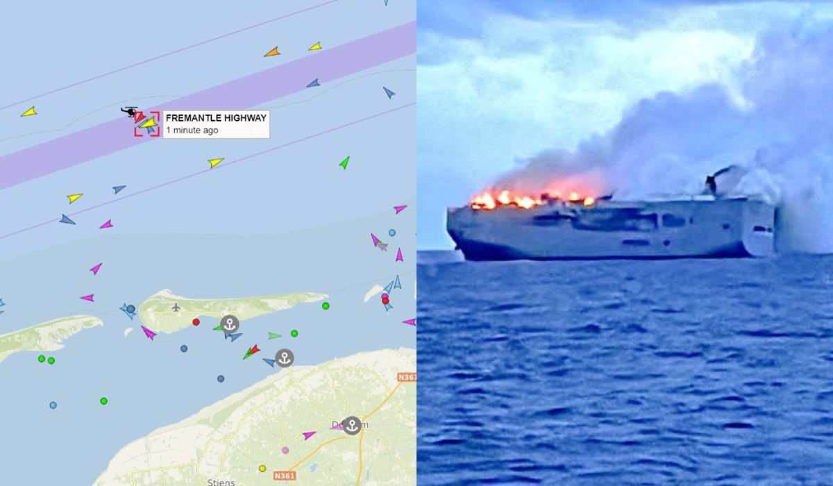 Holandia: przez samozapłon samochodu elektrycznego płonie cały statek transportujący 3000 pojazdów 
