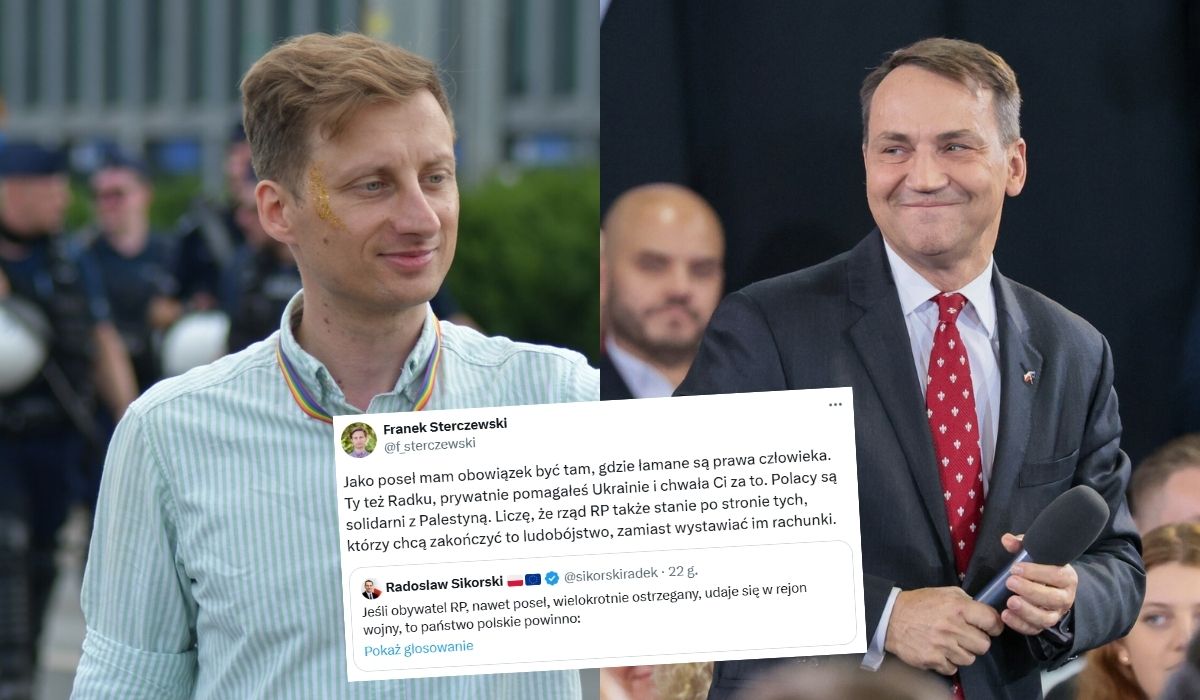 Minister Sikorski zrobił sondę o tym, jak ewakuować kolegę z klubu, który wybrał się do Strefy Gazy