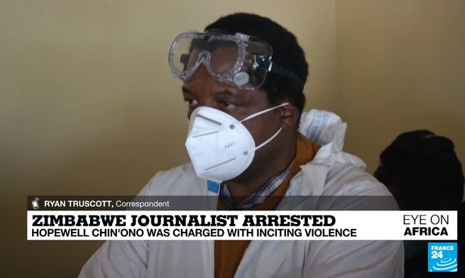 Zimbabwe: dziennikarz ujawniający korupcję aresztowany za "podżeganie do przemocy"