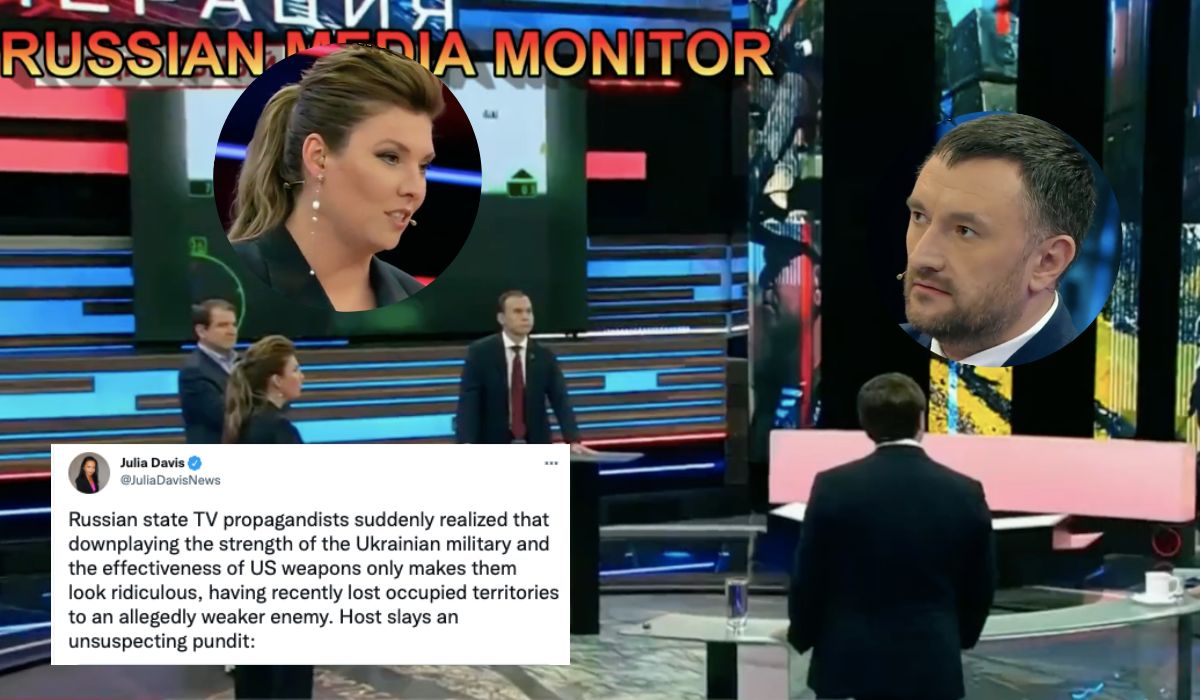 Rosja: prowadząca program nieoczekiwanie ochrzaniła gościa siejącego propagandę "samooszukiwanie się to droga donikąd"