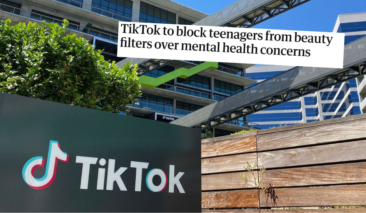 TikTok usunie filtr upiększający, żeby nie pogłębiać kompleksów nastolatków i nie narażać ich zdrowia psychicznego