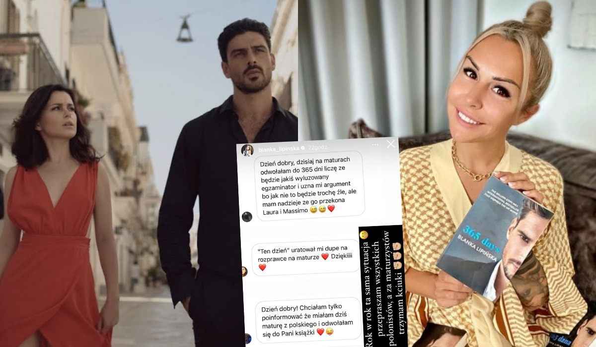 "365 dni" Blanki Lipińskiej trafiło na matury, bo część maturzystów powoływała się na relację Massimo i Laury 