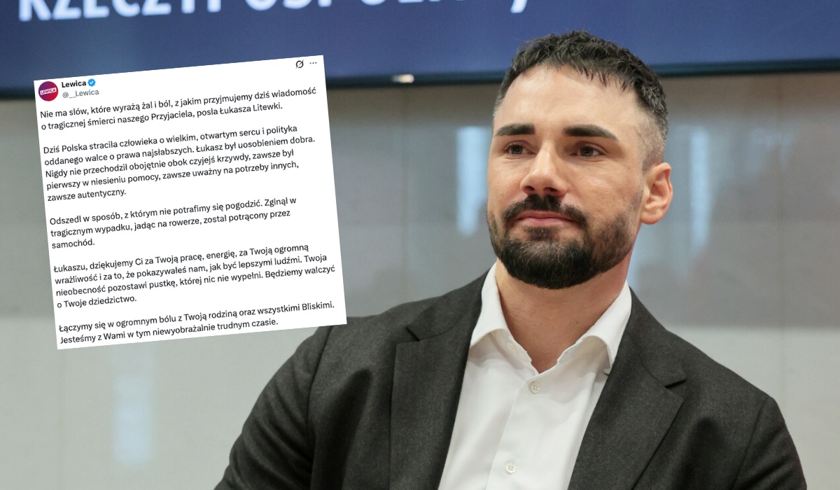 Nie żyje poseł Łukasz Litewka, zginął w wypadku jadąc na rowerze