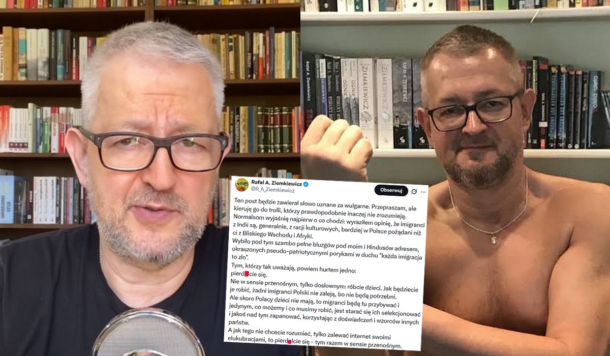 Fani Ziemkiewicza oburzeni, bo zachwalał migrantów z Indii, ale też kazał się pie***lić niezadowolonym