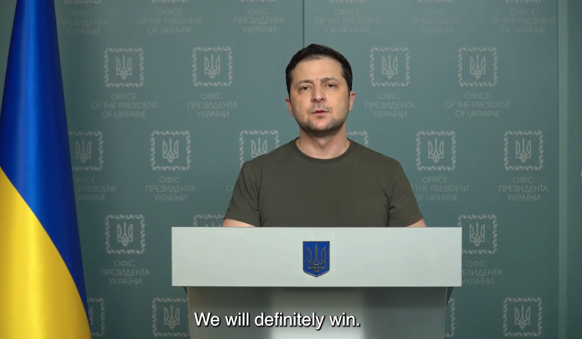 Zełenski: tworzymy legion zagranicznych ochotników, którzy chcą walczyć z Rosjanami