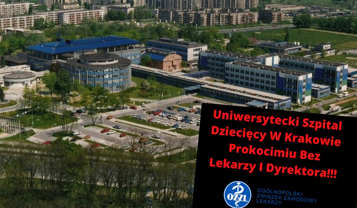 Kraków: 26 lekarzy szpitala dziecięcego złożyło wypowiedzenie, dyrektor szpitala też odchodzi