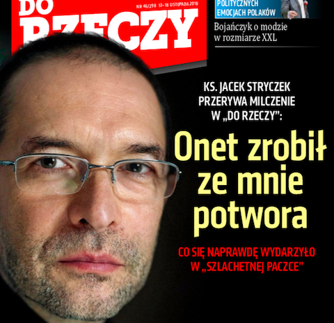 Ksiądz Stryczek: Onet zrobił ze mnie potwora:smiling_imp: