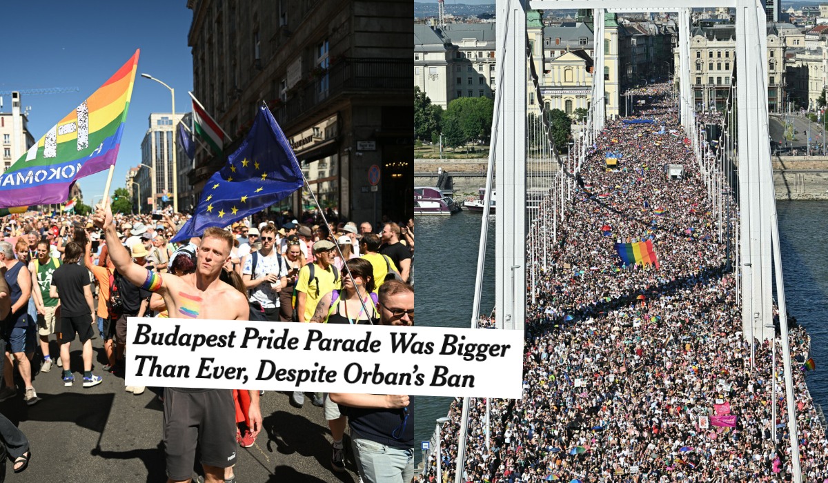 Pomimo rządowego zakazu w Budapeszcie odbyła się parada równości na 200 tys. osób