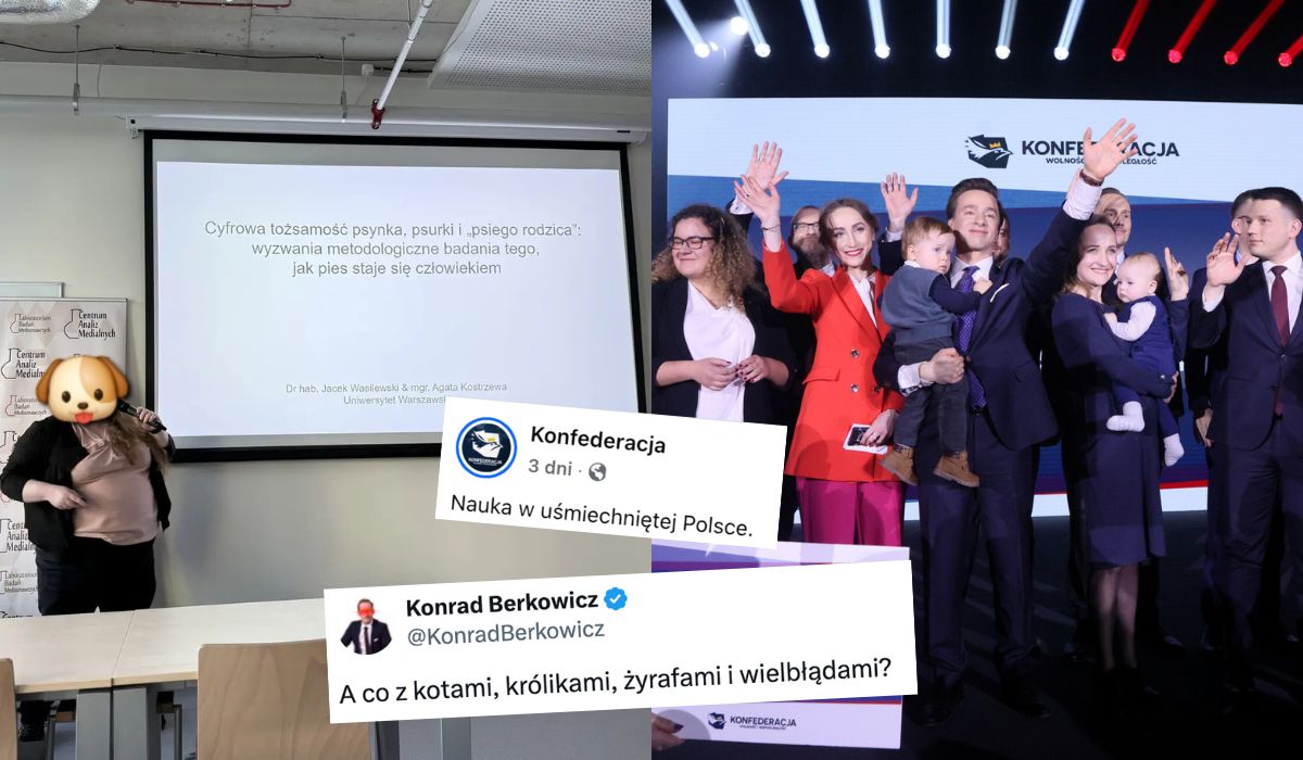 Badaczka znalazła się na celowniku Konfederacji, bo miała czelność wygłosić wykład o "psieciach"