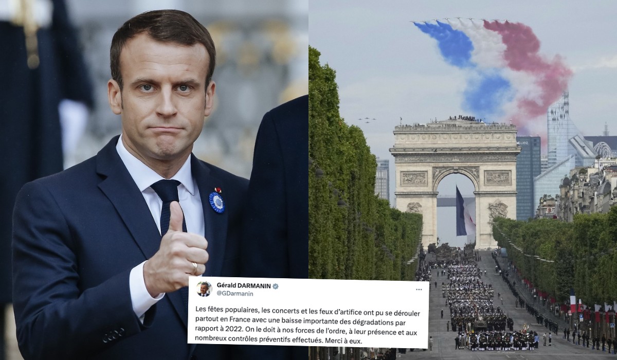 Francja: rząd zadowolony ze spokojnych obchodów święta narodowego, podpalono tylko 255 samochodów