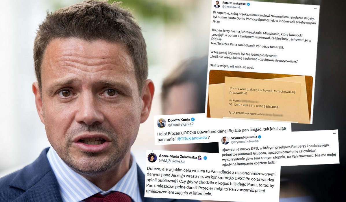 Trzaskowski krytykowany za ujawnienie DPSu, w którym mieszka pan Jerzy