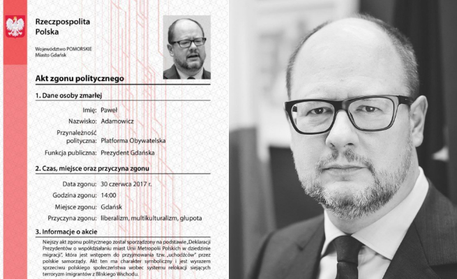 Młodzież Wszechpolska o "politycznych aktach zgonu": powtórzylibyśmy to w tej samej formie