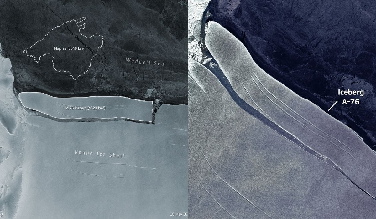 Antarktyda: ogromna góra lodowa oderwała się i ruszyła w świat szukać przygód