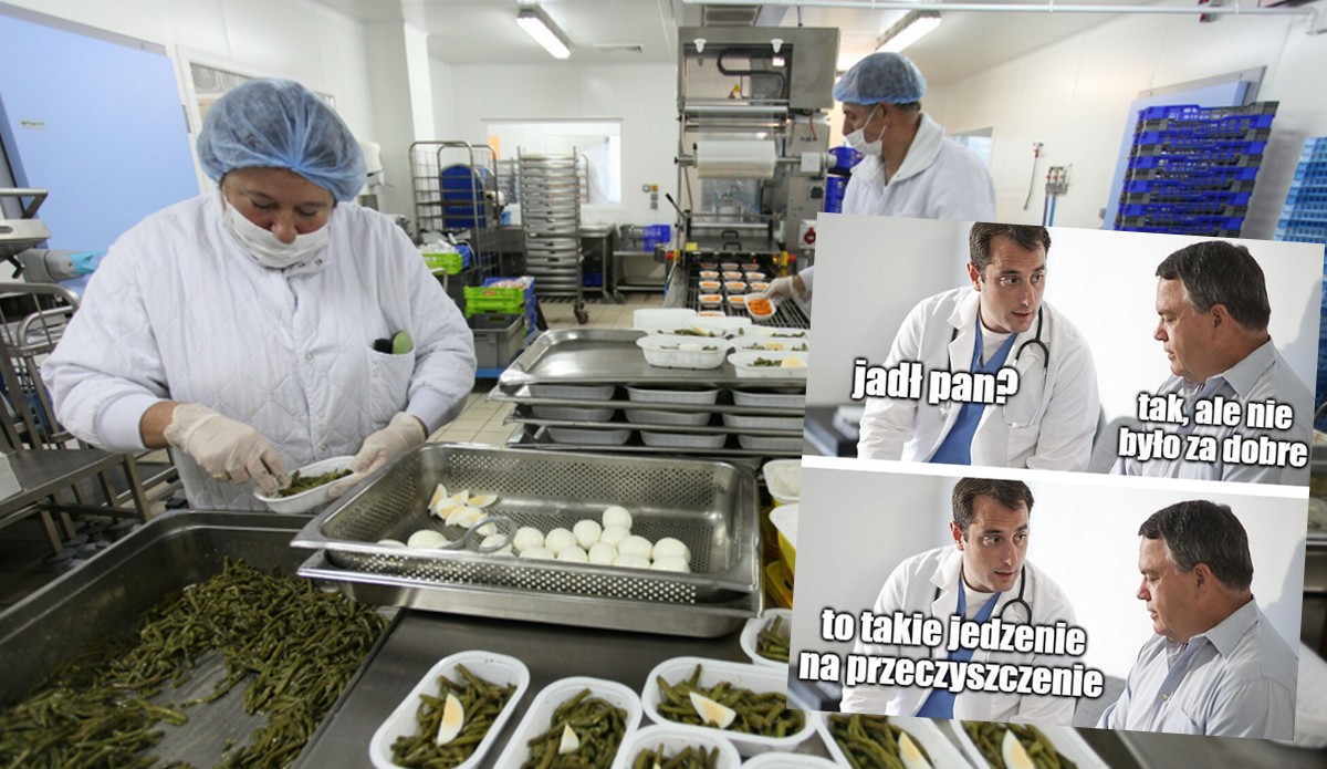 Firma, która robiła trujące jedzenie dla pacjentów dwóch szpitali dostała mandat 500 zł