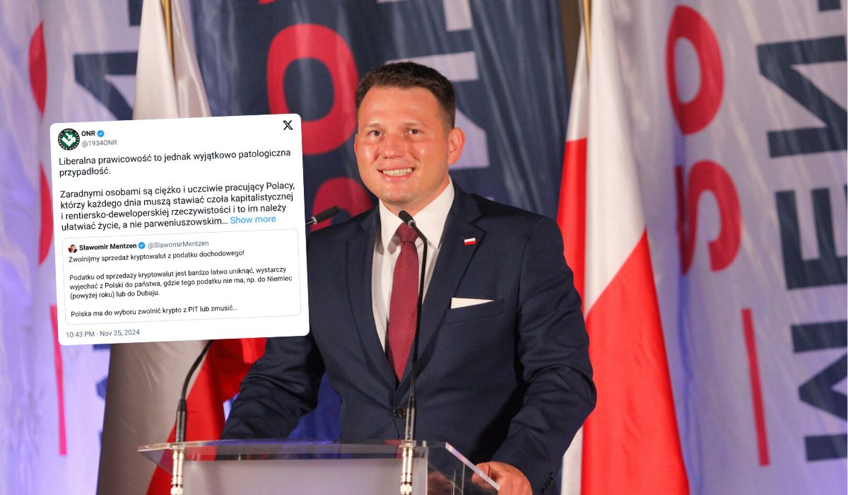 ONR ostro o Mentzenie: "liberalna prawicowość to jednak wyjątkowo patologiczna przypadłość"