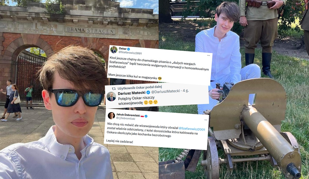 Oskar Szafarowicz grozi, że pisanie o jego wargach może się źle skończyć