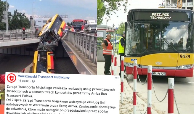 Warszawa: miasto zawiesza współpracę z firmą, której kierowcy jeździli na amfie